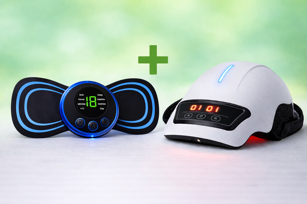 Pack Recomendado Alivia con masajeador de rodilla y dispositivo EMS muscular para recuperación total
